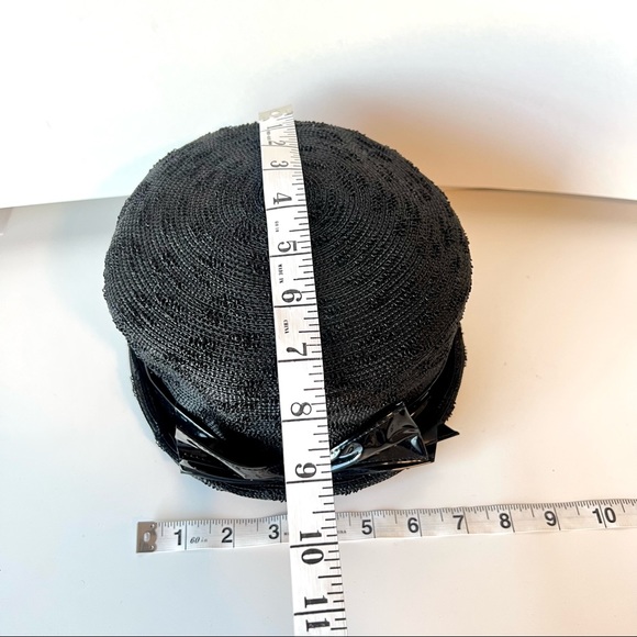 Vintage MARK III Black Bowler Hat With Bow Accent - Picture 6 of 15